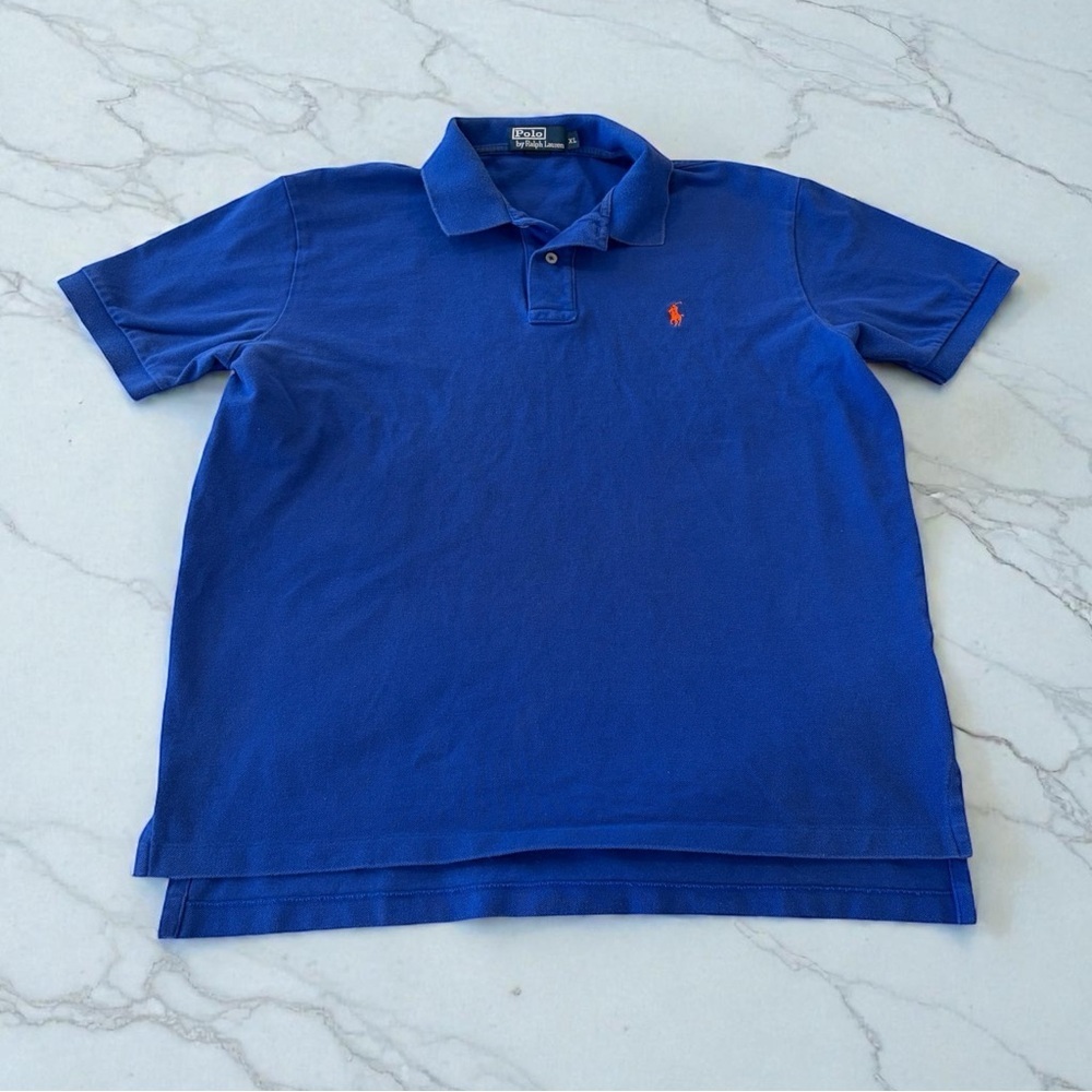 Polo Ralph Lauren Blue Polo Shirt Men’s Size XL Short Sleeve Cotton Pony